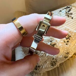 Michael Kors Gold and Tortoise shell buckle bracelet early 2000s